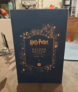Harry Potter Golden Snitch Desk Clock Gold Complete In Box - Picture 1 of 7