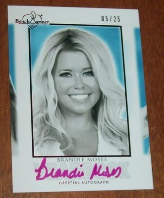 2014 Yearbook Brandie Moses Pink Foil Autographed Bench Warmer Card - Image 1 of 2