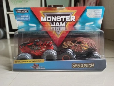 Hot Wheels Monster Jam Double Down Showdown Northern Nightmare Vs Sasquatch - Image 1 of 4