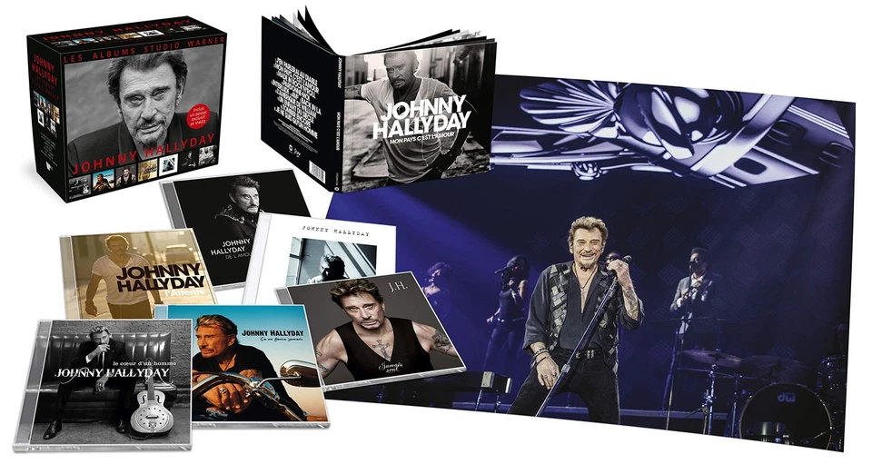 Johnny Hallyday Coffret Albums Studio Warner (CD) - Image 1 of 1