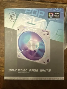 Ventilateur MPG EZ120 ARGB BLANC-1W - Ventilateur ARGB 120mm, Roulement Dynamique Fluide avec Extr... - Photo 1/2