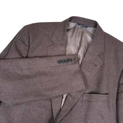 Brooks Brothers 1818 Madison Moon Wool Cashmere Blazer Mens 46L Brown - Image 1 of 4