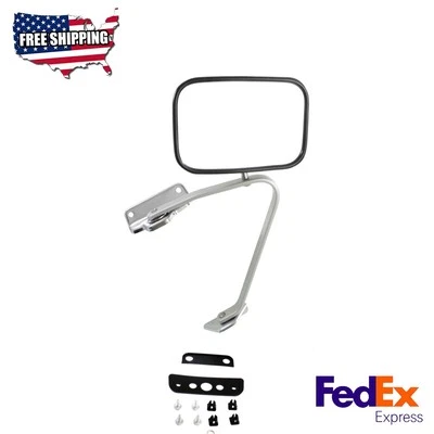 Espejo retrovisor cromado lado pasajero para Ford Bronco F-150 F-250 F-350 1987-1991 Foto 1 de 4