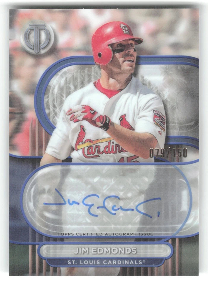 2024 Topps Tribute #TA-JE Jim Edmonds Tribute Autographs #/199 - Image 1 of 2