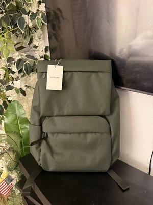 Everlane- The ReNew Transit Backpack- Forest Green - Image 1 of 4
