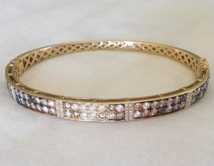 Davani 14K Gelbgold Ombre Mokka Diamant Armband - 14,8 gms, 6,8 in, 2,20 ctw - Bild 1 von 12