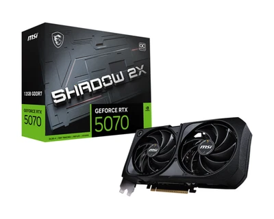 MSI GeForce RTX 5070 12G SHADOW 2X OC GDDR7 Graphics card - Image 1 of 4