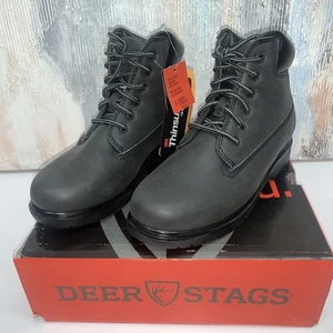Deer Stags Kids Mak2 Combat Boots Waterproof Size 4.5 New - Picture 1 of 7