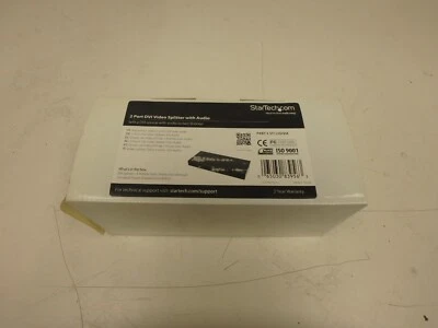 Startech 2 Port DVI Video splitter w/Audio ST122DVI - Image 1 of 4