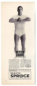 Mayo Spruce Print Ad Vintage Advertisement Mens Underwear Clothing Ad 1965 - Picture 1 of 1