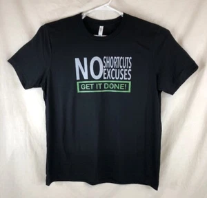Camiseta Gráfica Personalizada Mezcla Algodón Poliéster Negro Entrenamiento   - Imagen 1 de 3