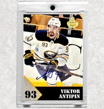 Viktor Antipin Buffalo Sabres Autographed Card