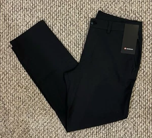 NWT Lululemon ABC Classic-Fit Trouser *VersaTwill Black Size 33x32 - Picture 1 of 5