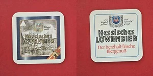 Hessisches Löwenbier Schneedächer Brauerei Bierdeckel Coaster Beermat - Picture 1 of 1