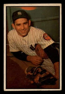 1953 Bowman Color #121 Yogi Berra Yankees Fair-Good creased - Picture 1 of 2