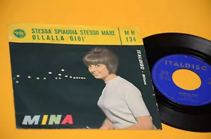"MINA 7"" 45 STESSA SPIAGGIA STESSO MARE 1°ST ORIG 1963 EX" - Imagen 1 de 1