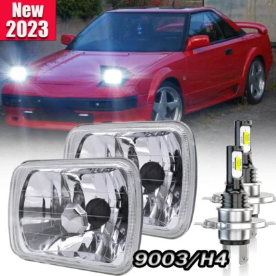 5x7 7x6 Hi/Lo Beam LED Headlights for For Toyota MR2 1985-1995 Corolla 1981-1992 - Image 1 of 4