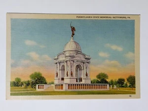Postcard Pennsylvania State Memorial 35,000 Soldiers Names Gettysburg Pa UNP - Picture 1 of 2