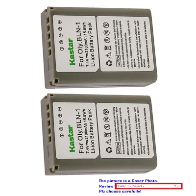 Kastar Replacement Battery Pack for Olympus BLN-1 BLN1 OM-D E-M5 Mark II Camera