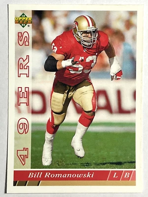 BILL ROMANOWSKI San Francisco 49ers 1993 Upper Deck Football Card #263 - Image 1 of 4