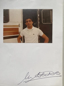 Michel Alboreto - Formel 1 - original Autogramm - Größe 30 x 20 cm - Picture 1 of 1