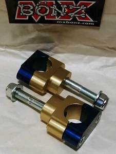 BAR MOUNTS KAWASAKI KX125 1993-2005 KX 125 HANDLEBAR CLAMPS 28mm  1-1/8" FAT BAR - Picture 1 of 1