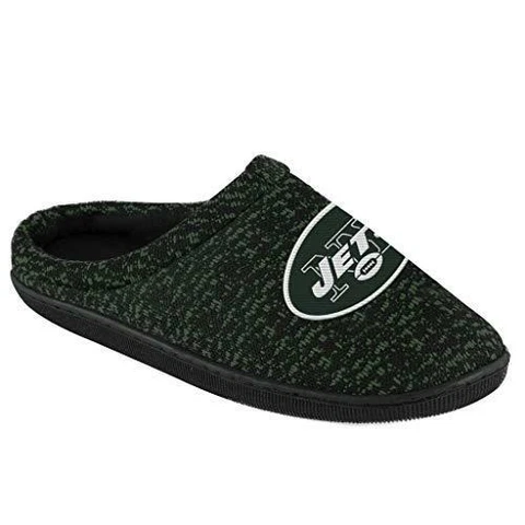 NFL New York Jets Mens Poly Knit Cup Sole SlipperPoly Knit Cup Sole Slipper Cover