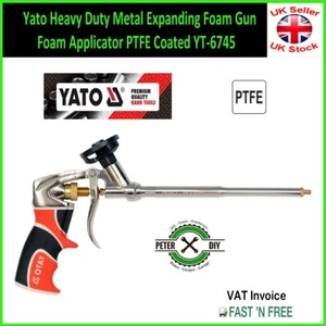 Yato Heavy Duty Metal Expanding Foam Gun Foam Applicator PTFE Coated YT-6745 - Picture 1 of 1