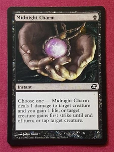 Magic The Gathering PLANAR CHAOS MIDNIGHT CHARM black card MTG - Picture 1 of 2