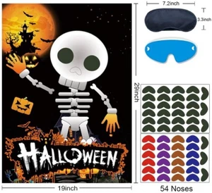 Pin The Nose On The Skeleton Spiel (54 Nasen) - Bild 1 von 2