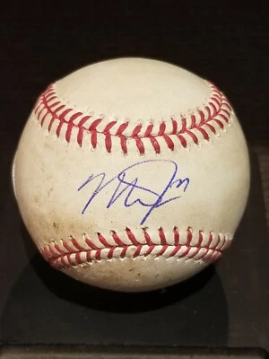 Mike Trout Signed Game Used Official MLB Baseball w/PSA & MLB COA - Image 1 of 4