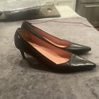 Escada Brown  Leather Heel Shoes Women’s Size 39 Pointy Toe