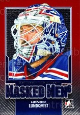 2013-14 Between the Pipes Masked Men 6 Red #9 Henrik Lundqvist