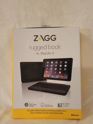 ZAGG Rugged Book Keyboard and Case for iPad Air 2 - Black - Image 1 of 2