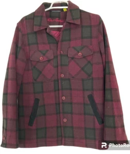 Robert Graham Mens Sz S Wool Blend Button Close Red Gray Plaid Jacket - Picture 1 of 7