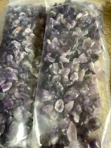 Amethyst Crystal Chips Small Stones Polished 5-9 mm 500g Craft,Fairy Garden - Picture 1 of 4