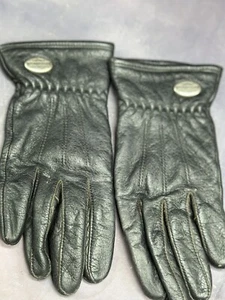 Harley Davidson Black Leather Biker Gloves Small Riding Motorcycle - Bild 1 von 6