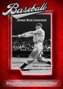 Hugh Duffy - HR Legends - BP Historical Vintage Card -