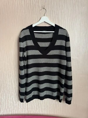 F&F women striped 100 % cashmere jumper size 14 - Image 1 of 4