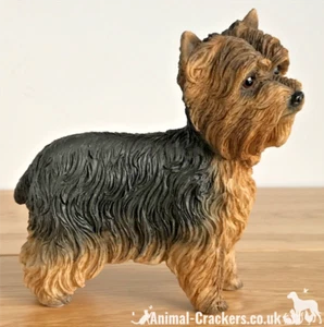 Yorkshire Terrier 'Yorkie' lifelike figurine ornament Leonardo range gift boxed. - Picture 1 of 4