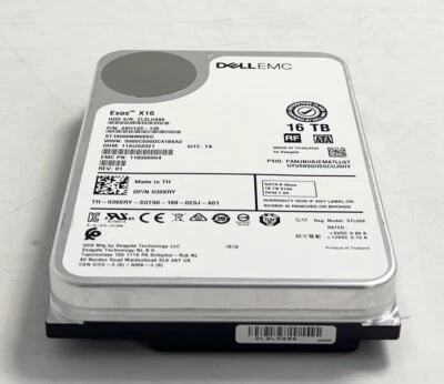 Dell 16TB 6G SATA 39XRY 7.2K rpm LFF (3.5-inch) 512e Hard Drive No Caddy - Image 1 of 4