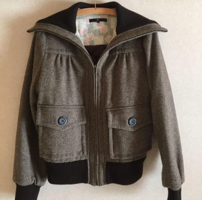 Chaqueta Bomber ISABEL MARANT ÉTOILE Cashmere Tweed Acolchada M Usada, Usada 1M Foto 1 de 4