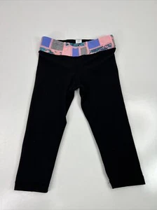 IVIVVA BY LULULEMON SCHWARZE CROP 12" LEGGINGS MIT MEHRFARBIGER TAILLE GRÖSSE 4 - Bild 1 von 6