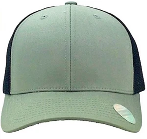 Mesh Hat Snapback Netback Feed Cap Classic Baseball Mudder Trucker Solid Flannel - Picture 1 of 9