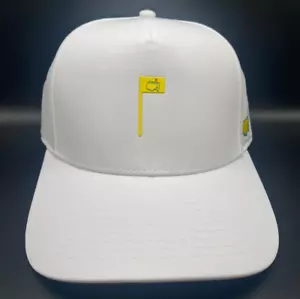 2025 Masters Tournament Pin Flag Logo White Men's Golf Hat Augusta National 🔥 - Picture 1 of 5