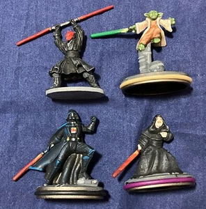 4 Painted Player Tokens for 2005 Monopoly Star Wars Saga Edition - Picture 1 of 2