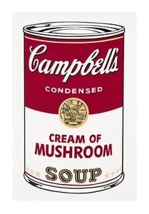 Andy Warhol, 'Cream Of Mushroom Soup', Campbell's Soup, 1968, A4 Wandbilddruck - Bild 1 von 1