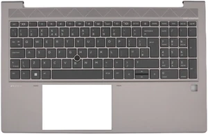 Keyboard Palmrest for HP ZBook Firefly 15 G7 G8 Backlit LED QWERTY UK - Picture 1 of 2