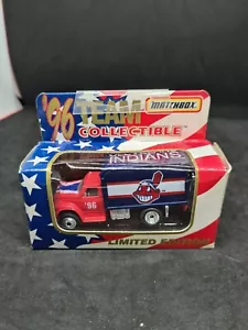 Matchbox 1996 Limited Edition MLB Cleveland Indians Ford F-800 Truck New Vintage - Picture 1 of 7