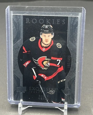 Ridley Greig 2023-24 Upper Deck Exquisite Rookie Collection /499 Senators Rc - Image 1 of 2